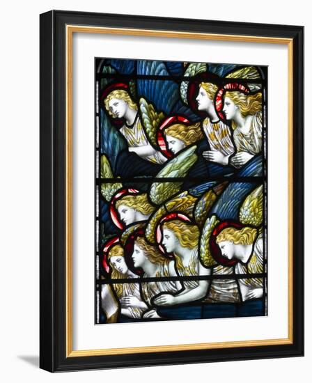 Angels, Adoration of the Lamb, 1884 (Stained Glass)-Henry Holiday-Framed Giclee Print