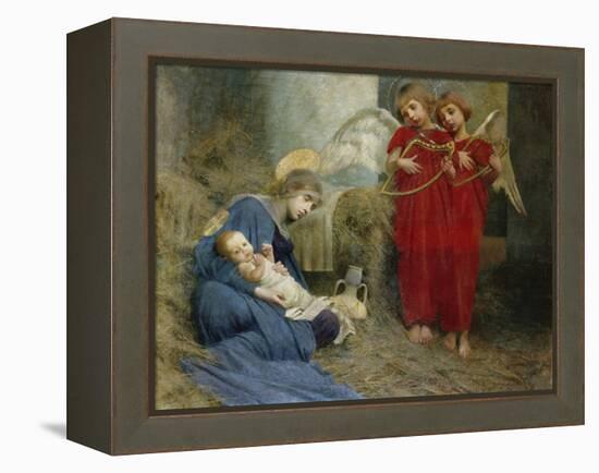 Angels and Holy Child-Marianne Stokes-Framed Premier Image Canvas