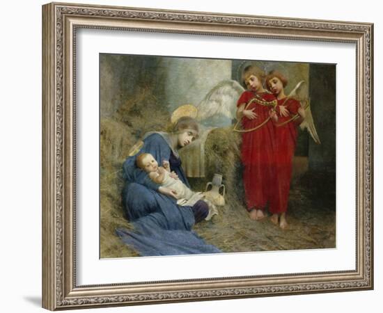 Angels and Holy Child-Marianne Stokes-Framed Giclee Print