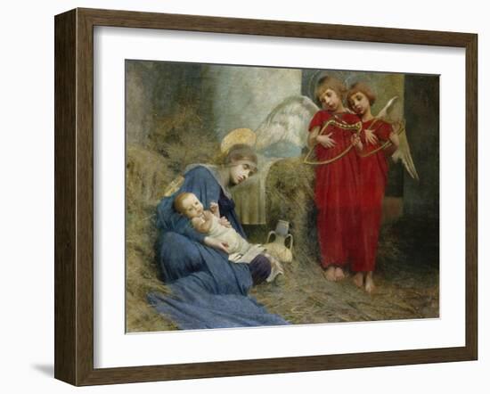 Angels and Holy Child-Marianne Stokes-Framed Giclee Print