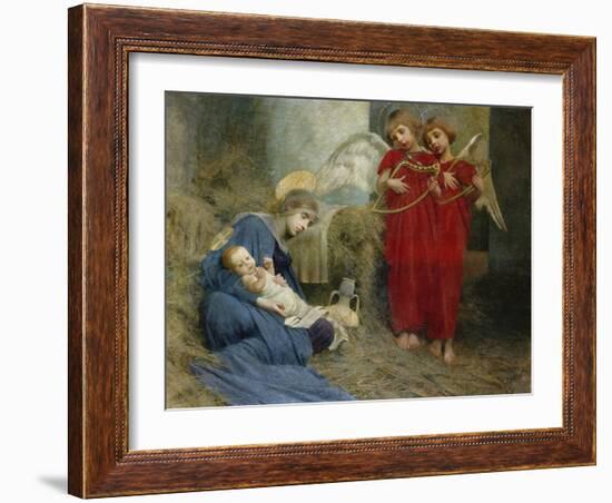 Angels and Holy Child-Marianne Stokes-Framed Giclee Print