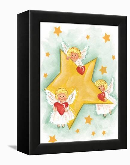 Angels and Stars-Beverly Johnston-Framed Premier Image Canvas