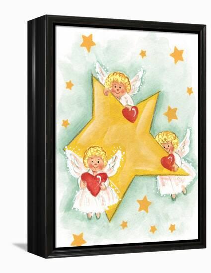 Angels and Stars-Beverly Johnston-Framed Premier Image Canvas