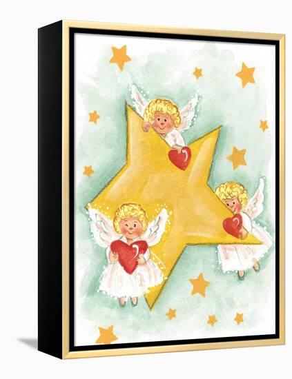 Angels and Stars-Beverly Johnston-Framed Premier Image Canvas