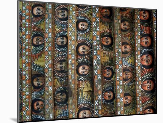 Angels, Debre Birhan Selassie Church, Gondar, Ethiopia, Africa-Groenendijk Peter-Mounted Photographic Print