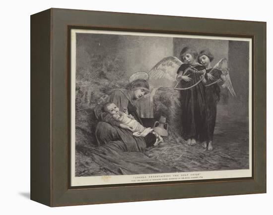 Angels Entertaining the Holy Child-Marianne Stokes-Framed Premier Image Canvas