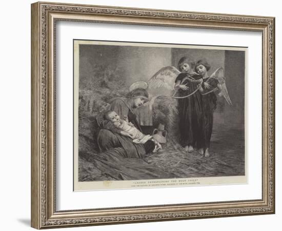 Angels Entertaining the Holy Child-Marianne Stokes-Framed Giclee Print