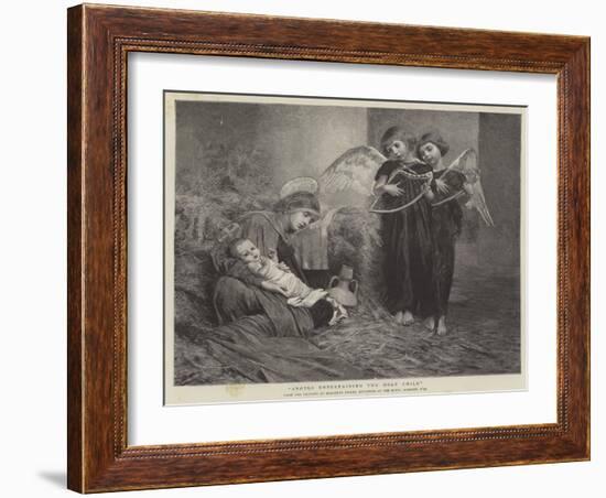 Angels Entertaining the Holy Child-Marianne Stokes-Framed Giclee Print