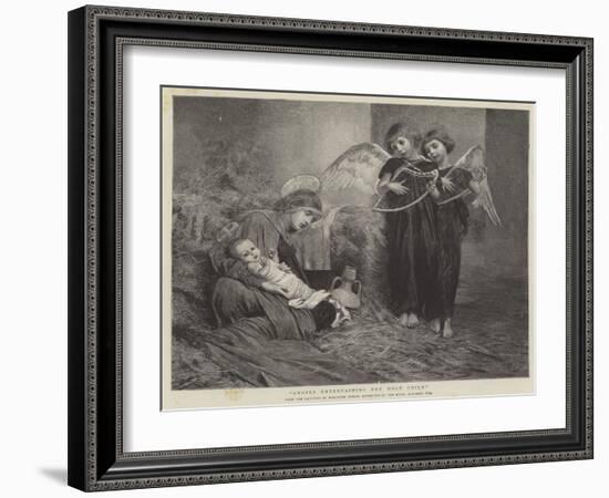 Angels Entertaining the Holy Child-Marianne Stokes-Framed Giclee Print