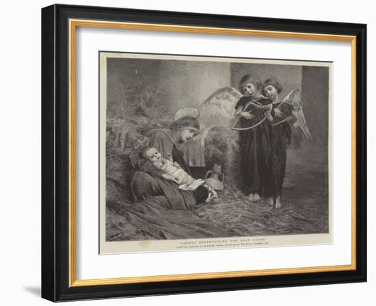 Angels Entertaining the Holy Child-Marianne Stokes-Framed Giclee Print