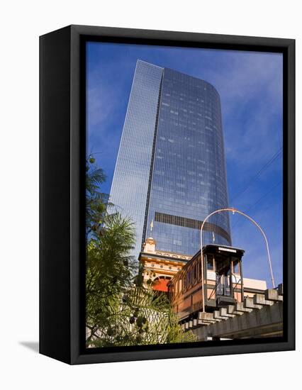 Angels Flight Funicular, Los Angeles, California, United States of America, North America-Richard Cummins-Framed Premier Image Canvas