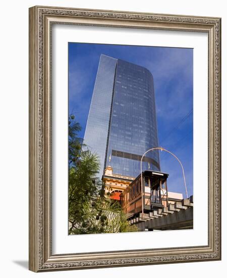 Angels Flight Funicular, Los Angeles, California, United States of America, North America-Richard Cummins-Framed Photographic Print