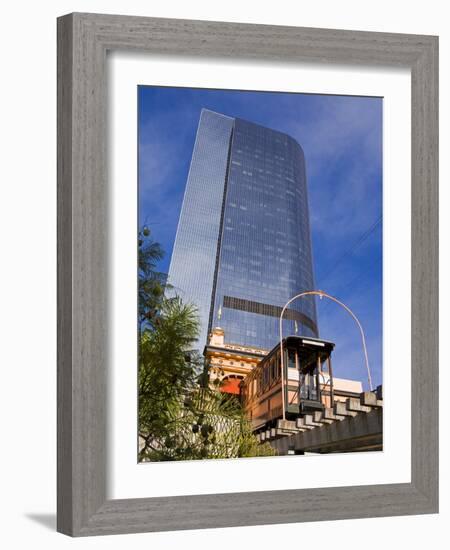 Angels Flight Funicular, Los Angeles, California, United States of America, North America-Richard Cummins-Framed Photographic Print