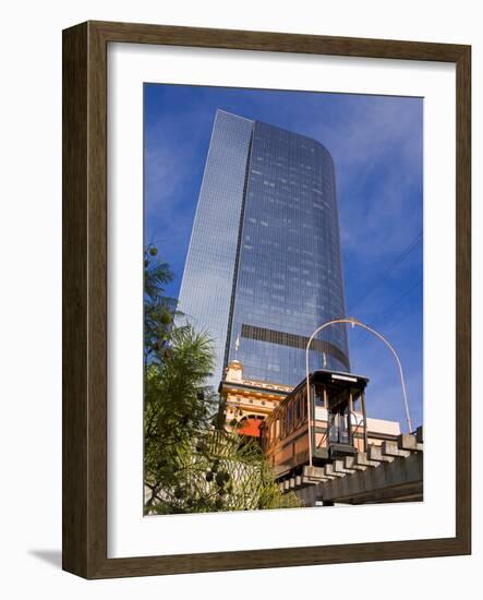 Angels Flight Funicular, Los Angeles, California, United States of America, North America-Richard Cummins-Framed Photographic Print