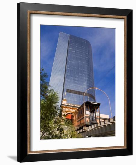 Angels Flight Funicular, Los Angeles, California, United States of America, North America-Richard Cummins-Framed Photographic Print