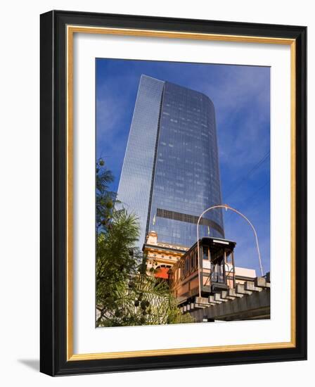 Angels Flight Funicular, Los Angeles, California, United States of America, North America-Richard Cummins-Framed Photographic Print