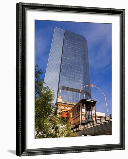 Angels Flight Funicular, Los Angeles, California, United States of America, North America-Richard Cummins-Framed Photographic Print