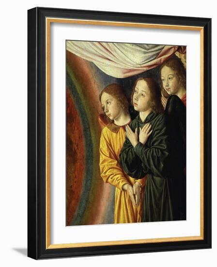 Angels, from Bourbon Altarpiece, Late 15th Century (Detail)-Jean Hey-Framed Giclee Print