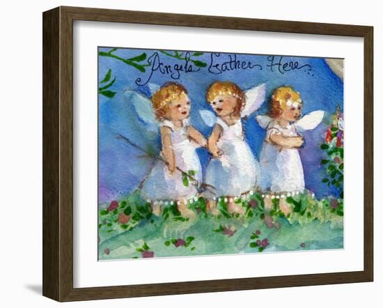 Angels Gather Here-sylvia pimental-Framed Art Print