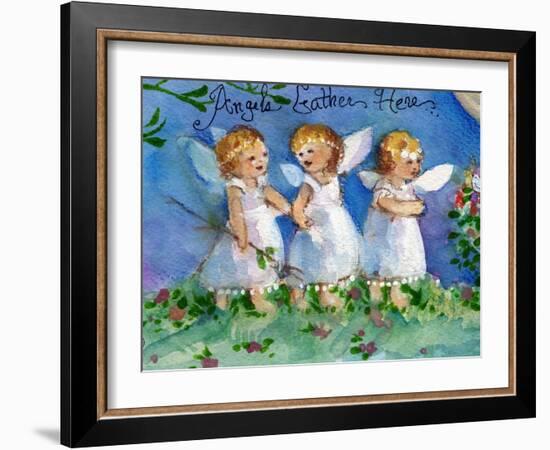 Angels Gather Here-sylvia pimental-Framed Art Print