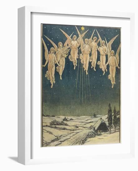 Angels Hovering Over the Swedish Countryside-null-Framed Photographic Print