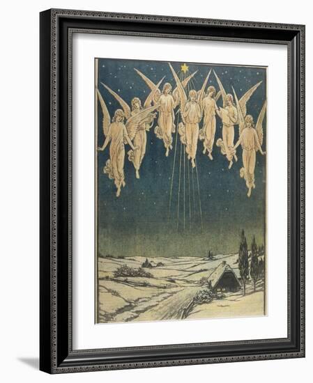 Angels Hovering Over the Swedish Countryside-null-Framed Photographic Print