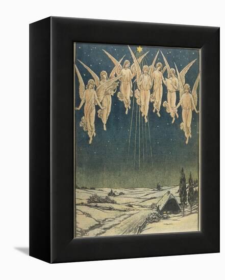 Angels Hovering Over the Swedish Countryside-null-Framed Premier Image Canvas