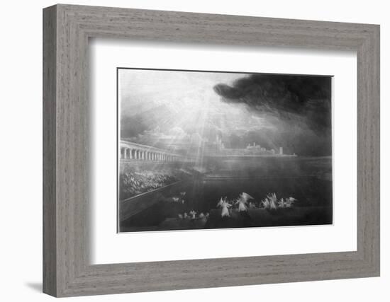 Angels in the Courts of Heaven-John Martin-Framed Photographic Print