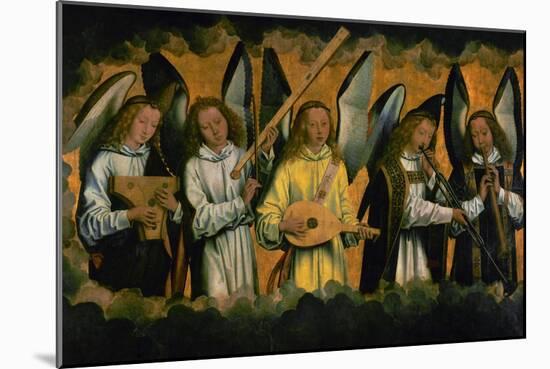 Angels Making Music; Left Panel of a Triptych-Hans Memling-Mounted Giclee Print