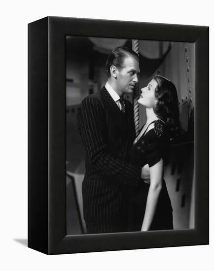 ANGELS OVER BROADWAY, 1940 directed by BEN HECHT AND LEE GARMES Douglas Fairbanks Jr. and Rita Hayw-null-Framed Stretched Canvas