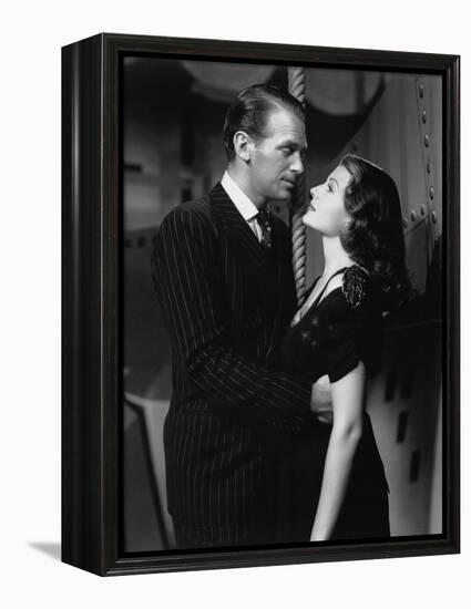 ANGELS OVER BROADWAY, 1940 directed by BEN HECHT AND LEE GARMES Douglas Fairbanks Jr. and Rita Hayw-null-Framed Stretched Canvas