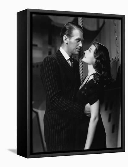 ANGELS OVER BROADWAY, 1940 directed by BEN HECHT AND LEE GARMES Douglas Fairbanks Jr. and Rita Hayw-null-Framed Stretched Canvas