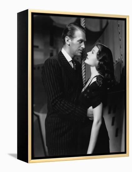 ANGELS OVER BROADWAY, 1940 directed by BEN HECHT AND LEE GARMES Douglas Fairbanks Jr. and Rita Hayw-null-Framed Stretched Canvas