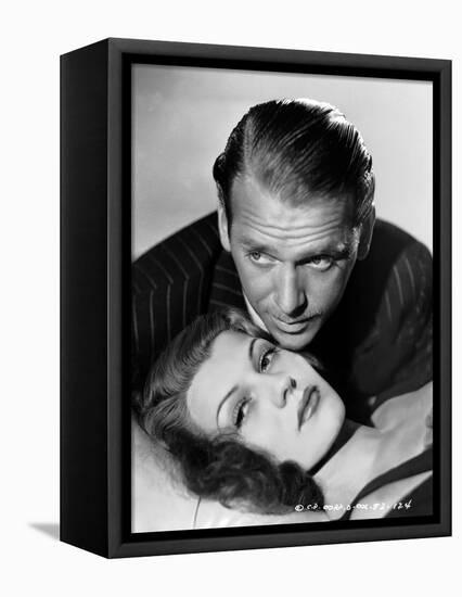 ANGELS OVER BROADWAY, 1940 directed by BEN HECHT AND LEE GARMES Douglas Fairbanks Jr. and Rita Hayw-null-Framed Stretched Canvas