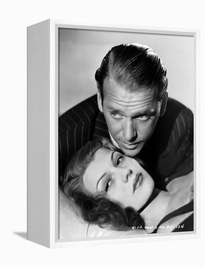 ANGELS OVER BROADWAY, 1940 directed by BEN HECHT AND LEE GARMES Douglas Fairbanks Jr. and Rita Hayw-null-Framed Stretched Canvas