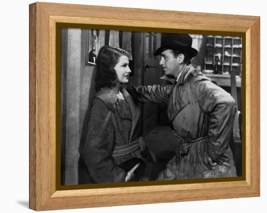 ANGELS OVER BROADWAY, 1940 directed by BEN HECHT AND LEE GARMES Rita Hayworth and Douglas Fairbanks-null-Framed Stretched Canvas