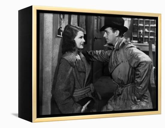 ANGELS OVER BROADWAY, 1940 directed by BEN HECHT AND LEE GARMES Rita Hayworth and Douglas Fairbanks-null-Framed Stretched Canvas