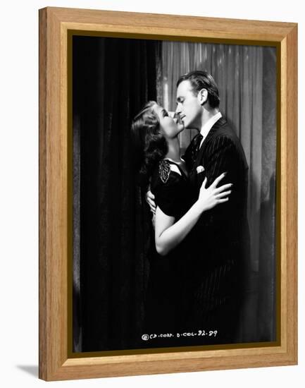 ANGELS OVER BROADWAY, 1940 directed by BEN HECHT AND LEE GARMES Rita Hayworth and Douglas Fairbanks-null-Framed Stretched Canvas