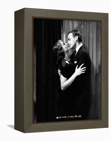 ANGELS OVER BROADWAY, 1940 directed by BEN HECHT AND LEE GARMES Rita Hayworth and Douglas Fairbanks-null-Framed Stretched Canvas