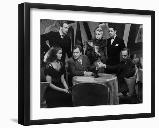 ANGELS OVER BROADWAY, 1940 directed by BEN HECHT AND LEE GARMES Rita Hayworth, Douglas Fairbanks Jr-null-Framed Photo