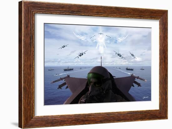 Angels Overhead 1-Jason Bullard-Framed Giclee Print