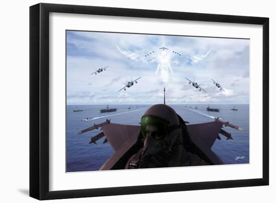 Angels Overhead 1-Jason Bullard-Framed Giclee Print