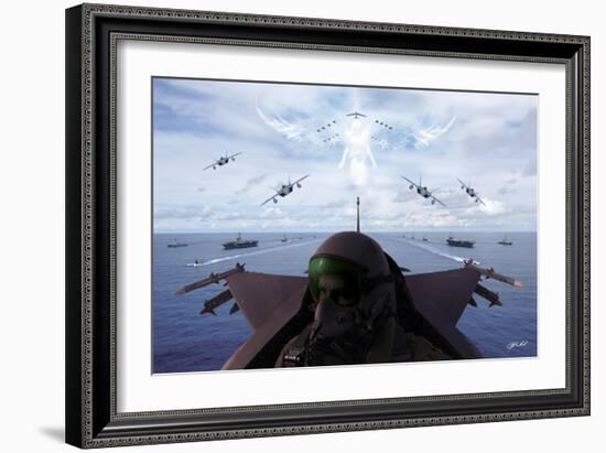 Angels Overhead 1-Jason Bullard-Framed Giclee Print