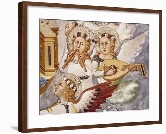 Angels Playing Musical Instrument, Detail from Assumption of the Virgin-null-Framed Giclee Print