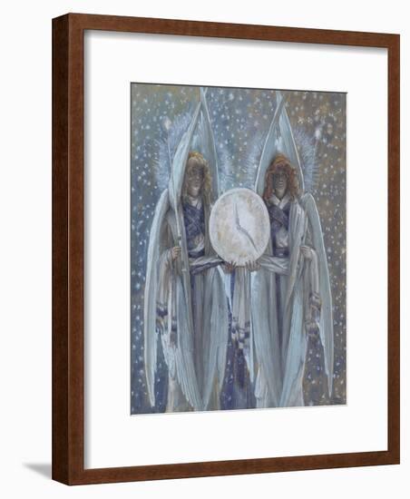 Angels Supporting a Dial Which Indicates the Hours of the Different Scenes of the Passion for 'The-James Jacques Joseph Tissot-Framed Giclee Print