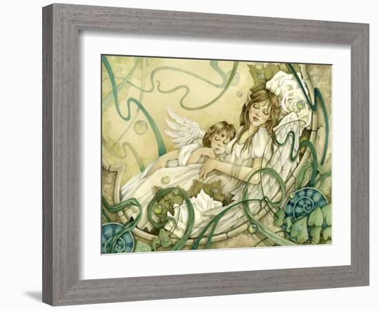 Angels to Dream of Peace-Linda Ravenscroft-Framed Giclee Print