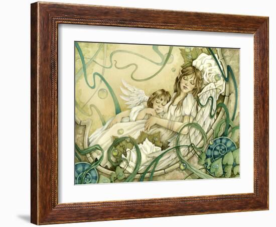 Angels to Dream of Peace-Linda Ravenscroft-Framed Giclee Print