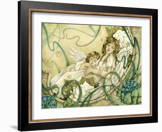 Angels to Dream of Peace-Linda Ravenscroft-Framed Giclee Print