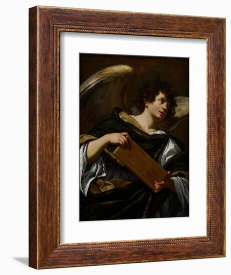 Angels with Attributes of the Passion, the Superscription from the Cross, C.1624-Simon Vouet-Framed Giclee Print