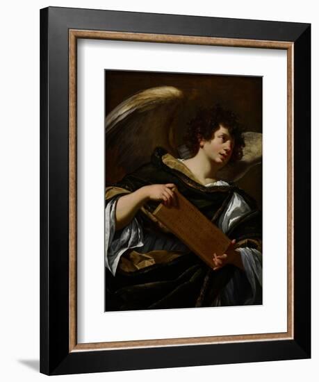 Angels with Attributes of the Passion, the Superscription from the Cross, C.1624-Simon Vouet-Framed Giclee Print